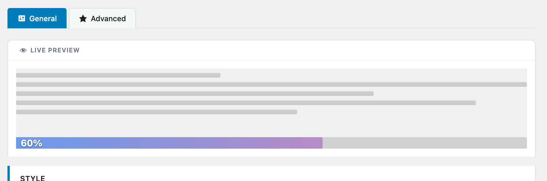 ReadNinja bar with a percentage badge